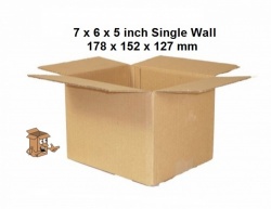Cardboard mail order box 7x6x5 inch